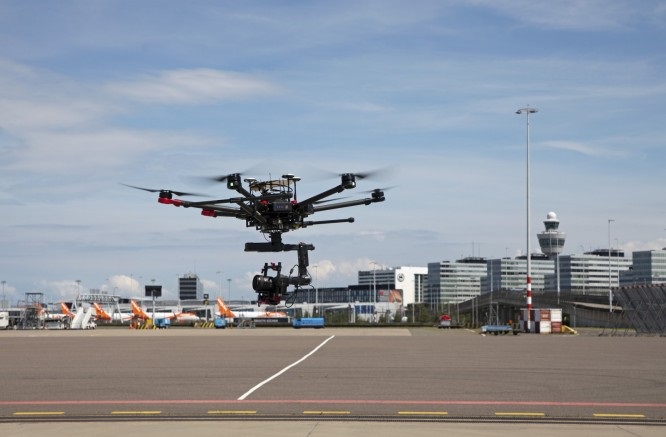 Drone on trial for infrastructure inspection at Schiphol Airport